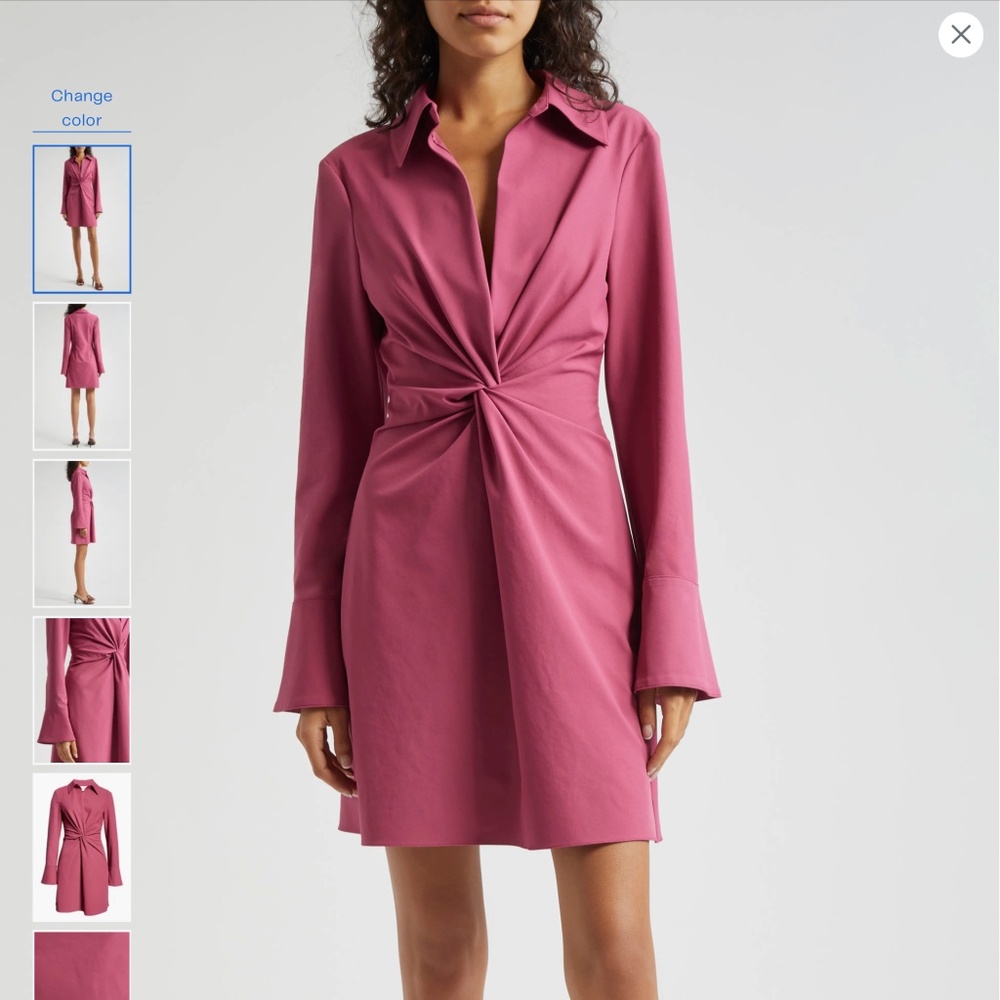 Cinq A Sept McKenna Dress Size 8 Raspberry